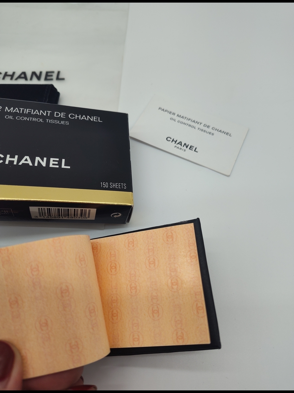 CHANEL Papier Matifiant Oil Control Tissues Japan Import Complete Set NWT RARE - Picture 8 of 11